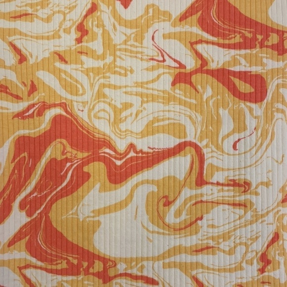 Wild Fable - Tie Dye Orange Swirl  Ribbed Crop Top Size XXL - Picture 6 of 6